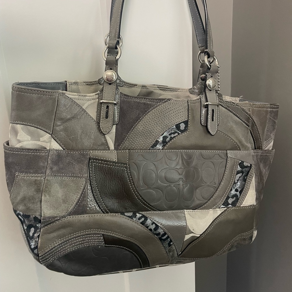 Grey Coach Handbag